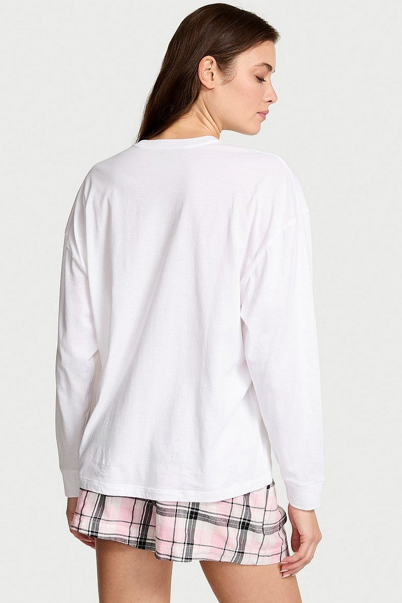 Бавовняна піжама 660086523 white/rose