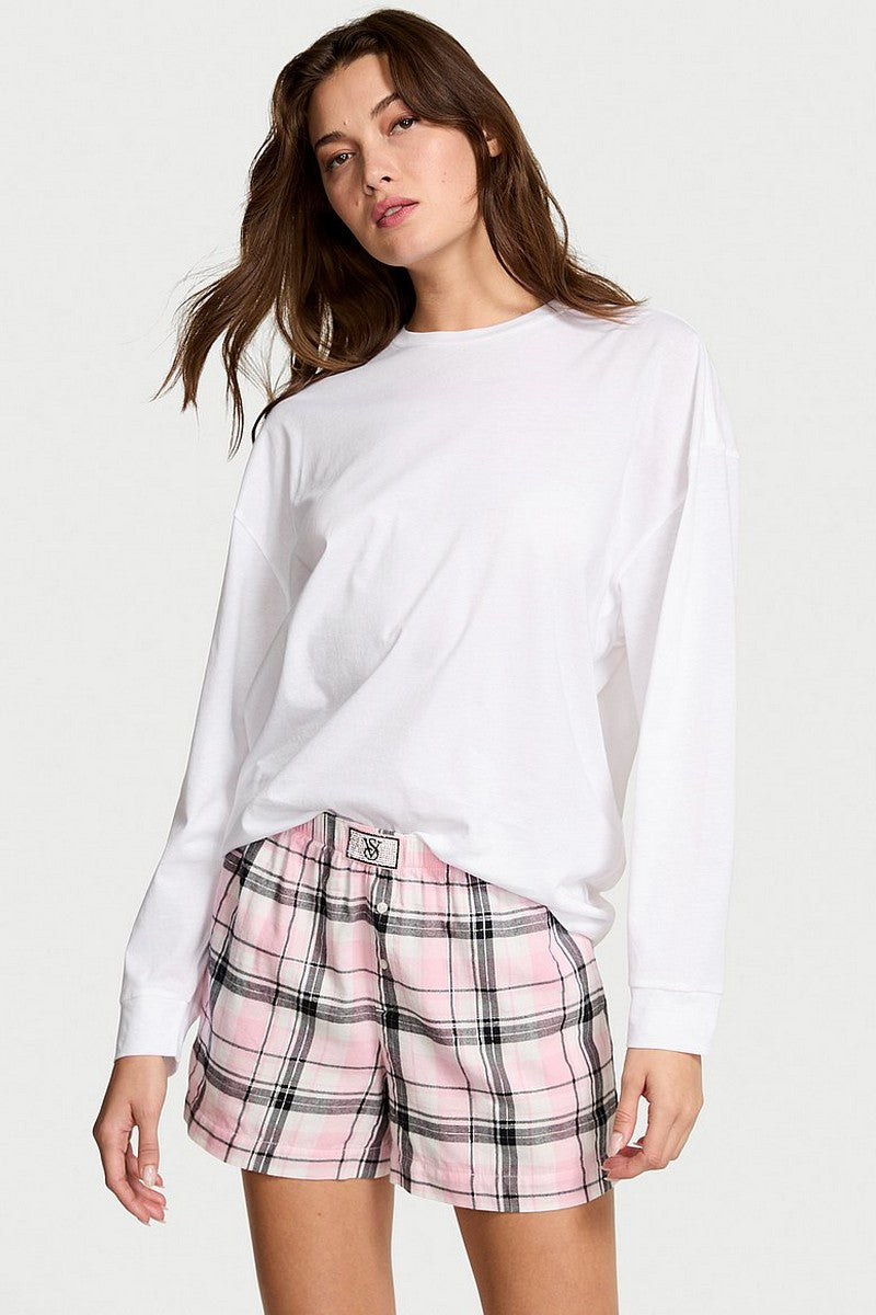 Бавовняна піжама 660086523 white/rose