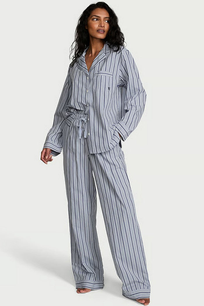 Бавовняна піжама 748361983 blue/gray Victoria`s Secret