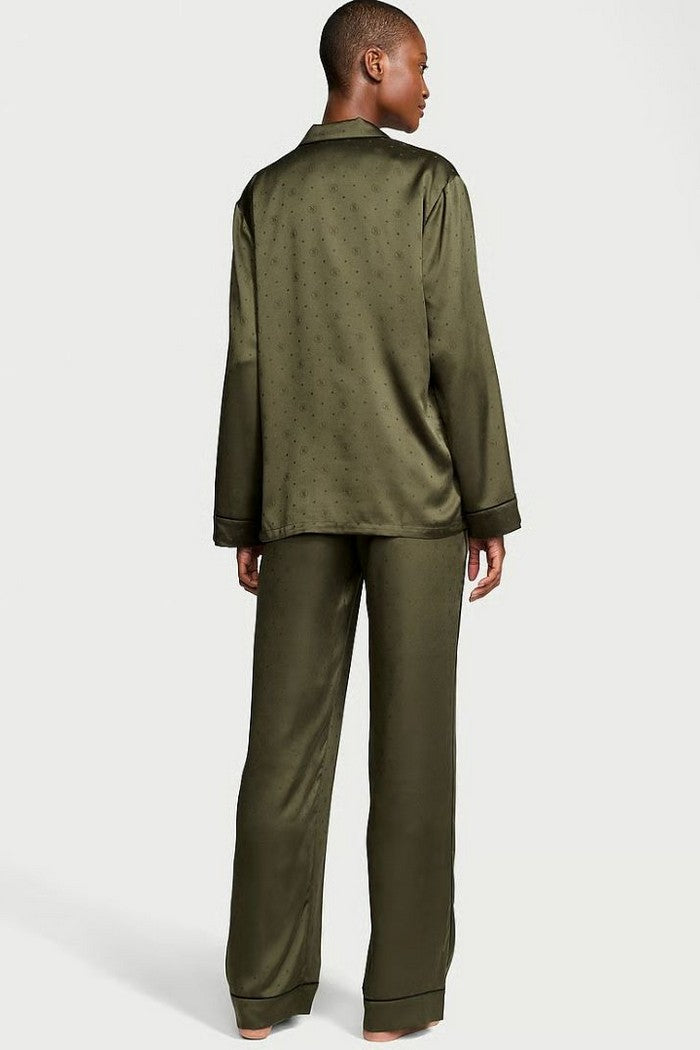 Атласная пижама 830768505 green