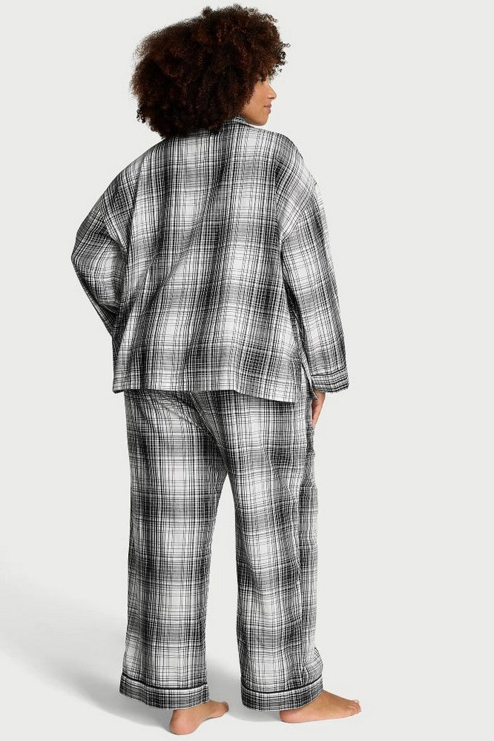 Фланелевая пижама 887794535 black/white