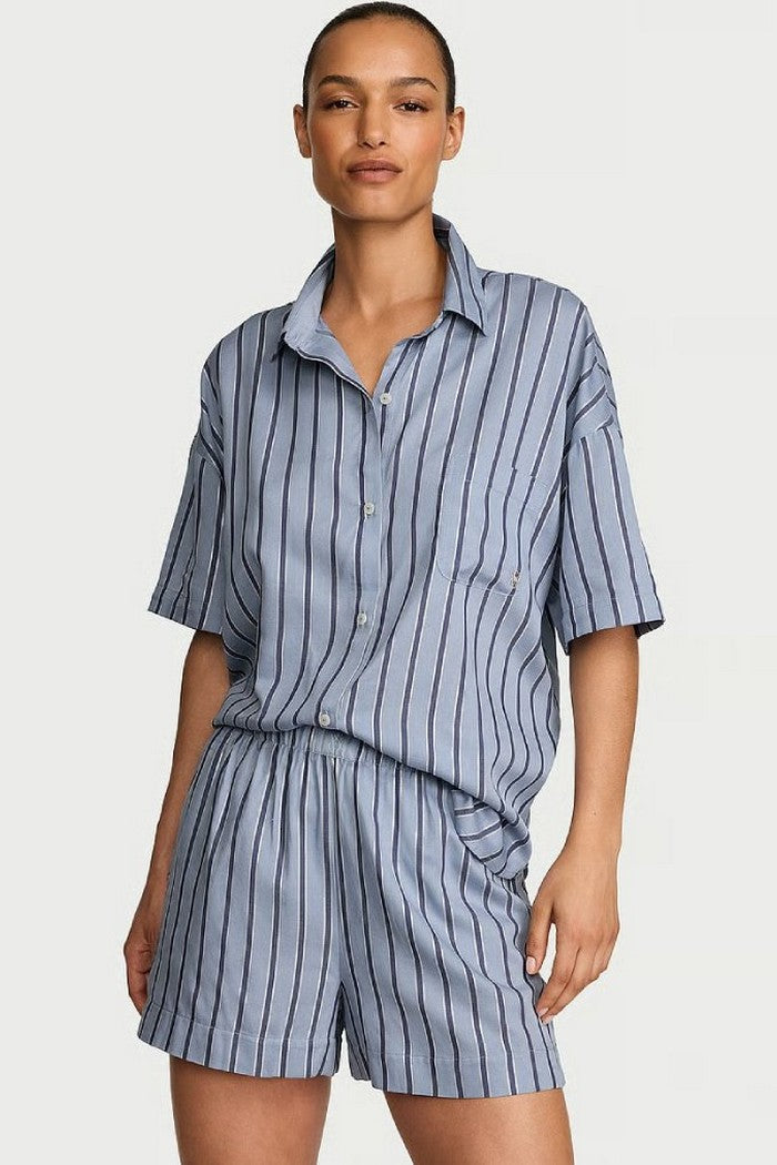 Піжама в смужку 969232636 blue Victoria`s Secret