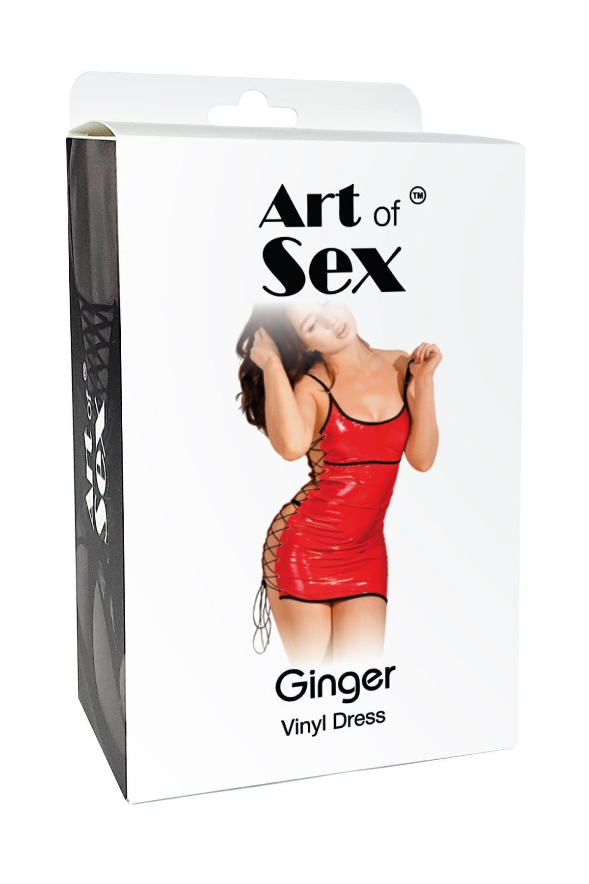 Лакована сукня на шнурівці Ginger black