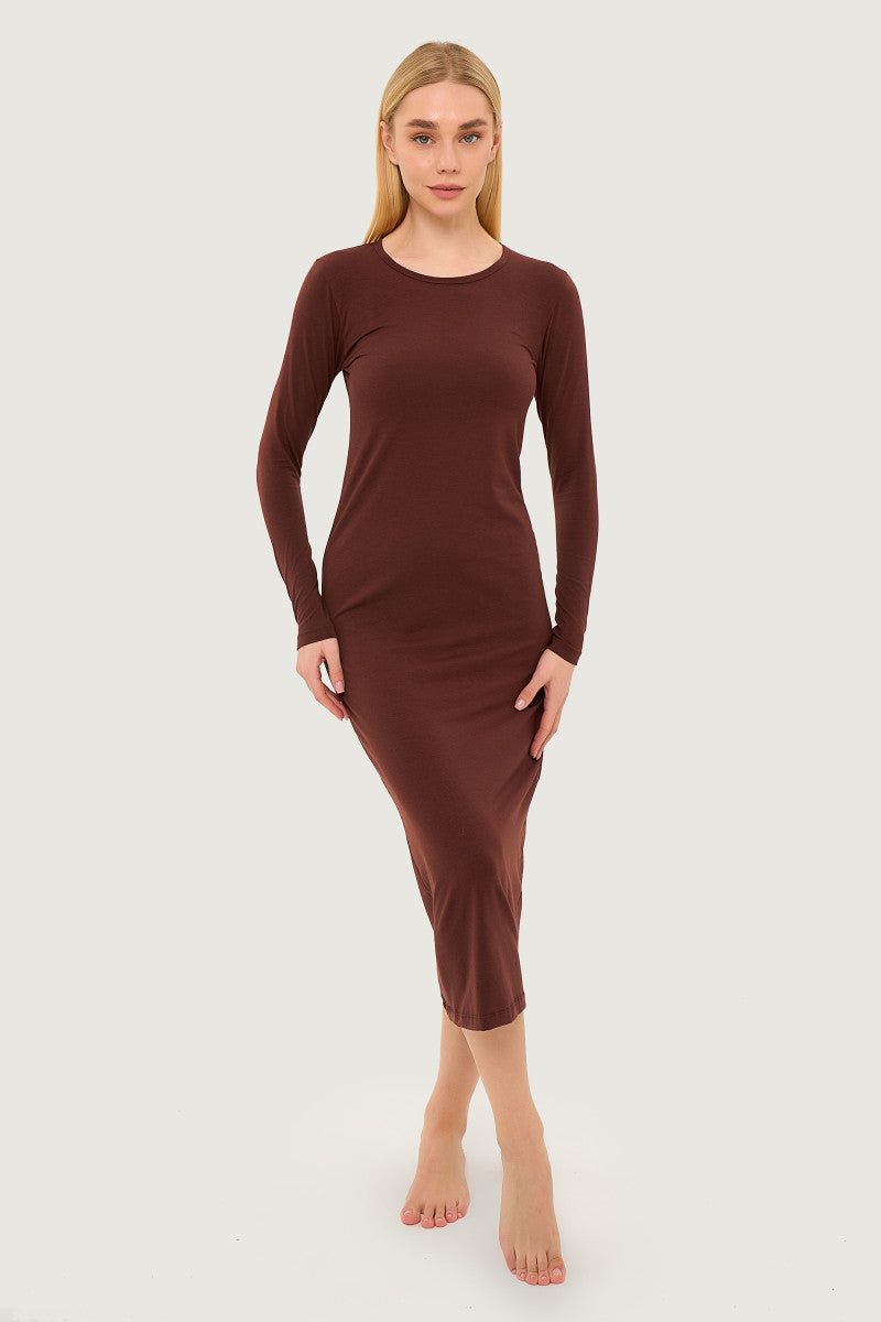 Платье из модала Шоколад 25015