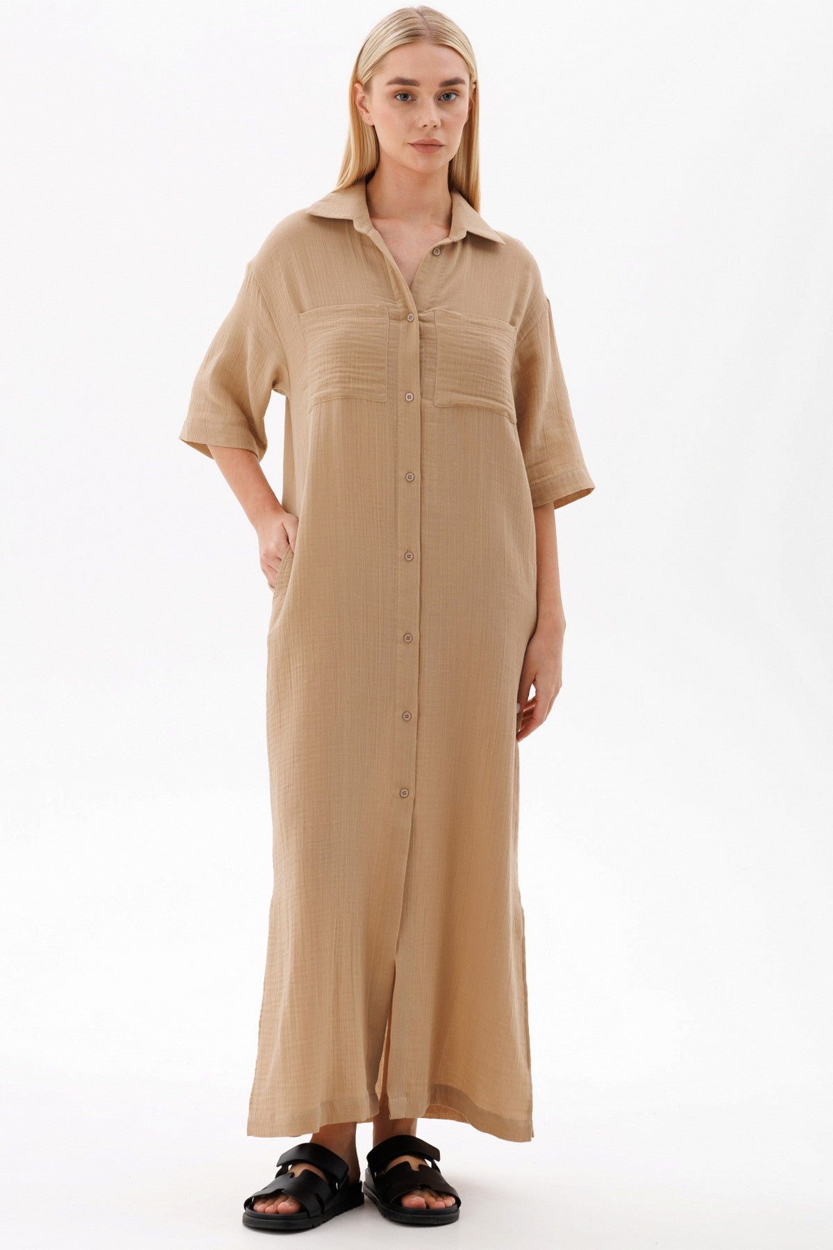 Платье-халат из муслина 1675/11023