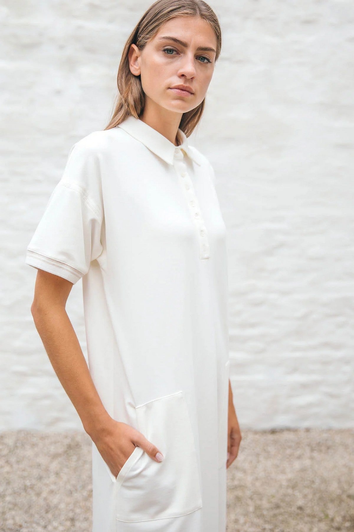 Хлопковое платье Jalena Not Too Casual milk/rose