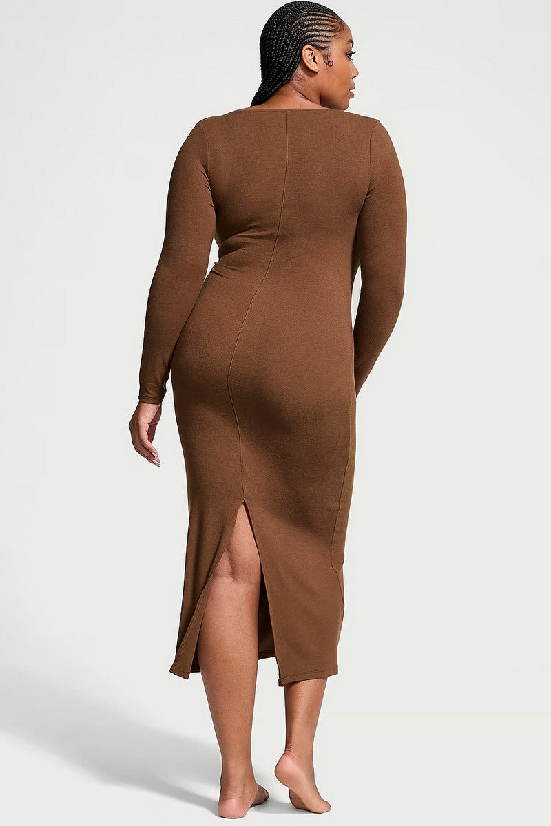 Домашнее платье из модала 281626785 brown