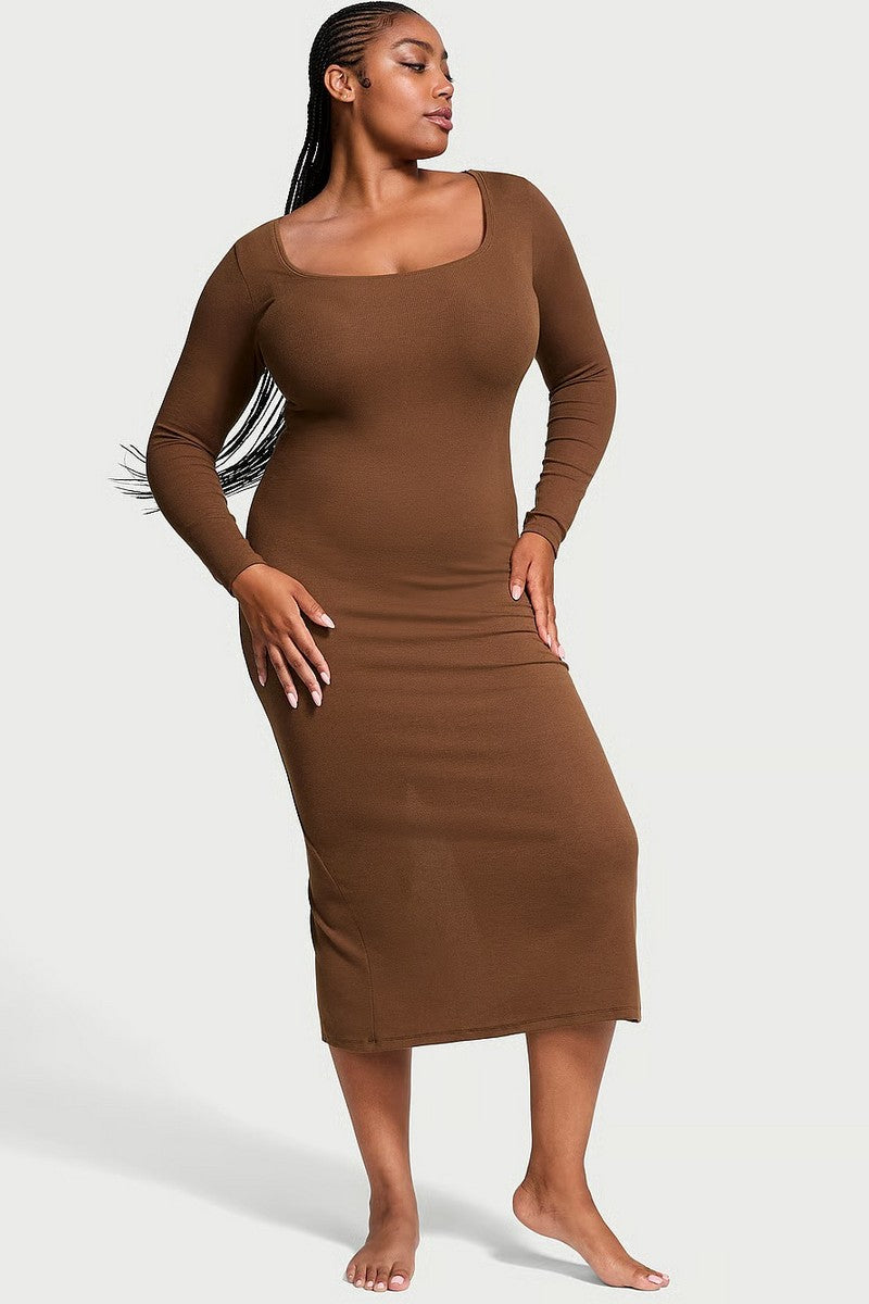 Домашнее платье из модала 281626785 brown