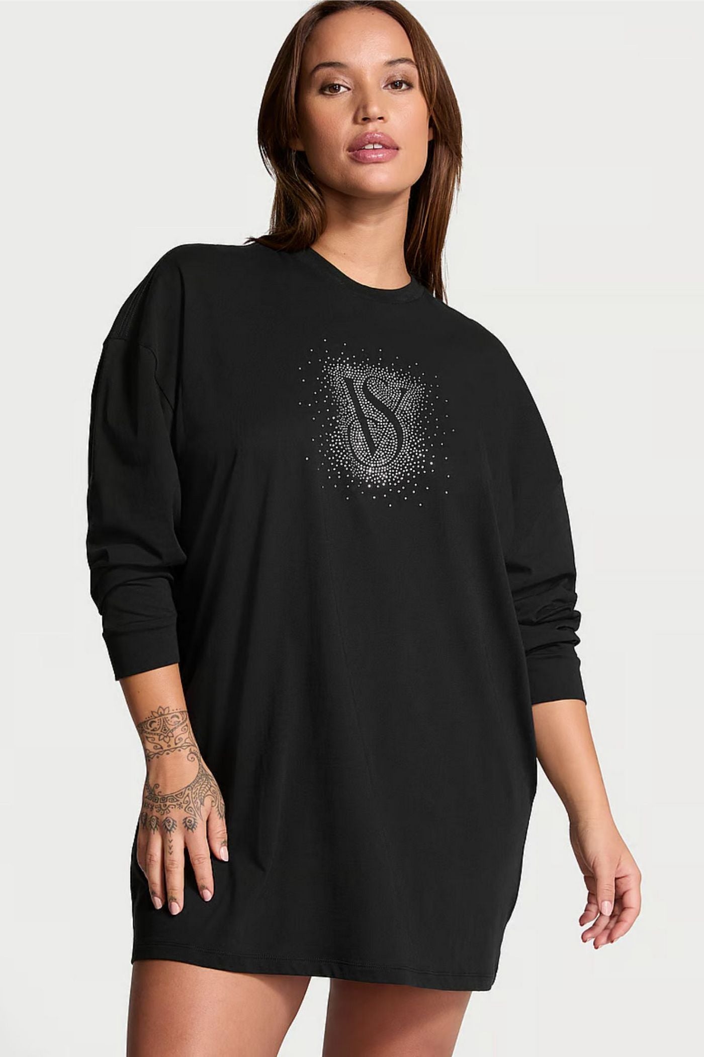 Хлопковая туника 885644327 black