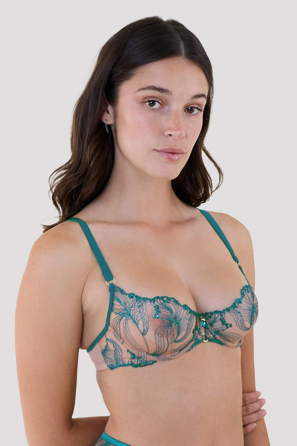 Мягкий бюстгальтер из микросетки 201373 Couture Eros everglade