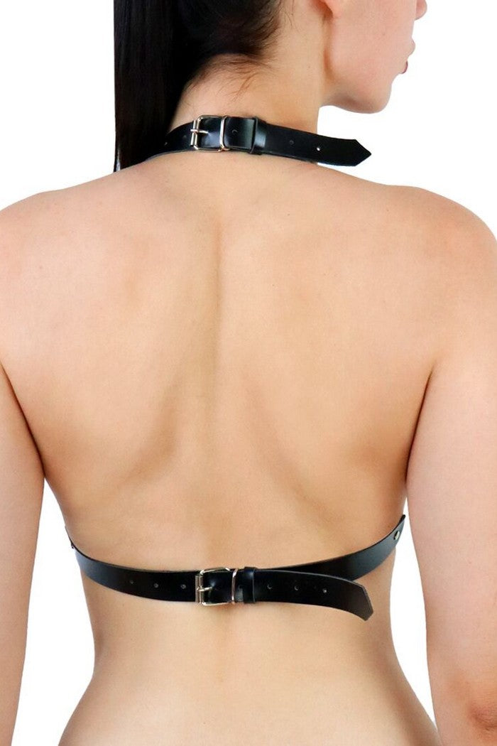Портупея с шипами Demia Leather harness black