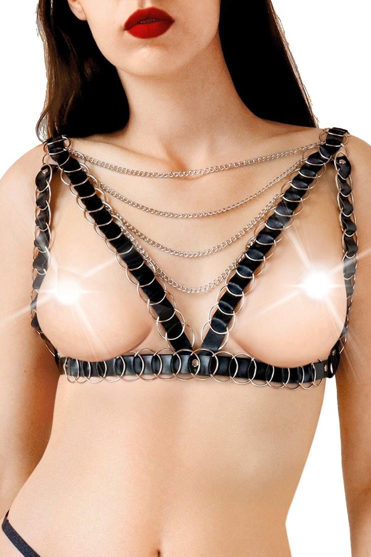 Портупея с кольцами Geneva black