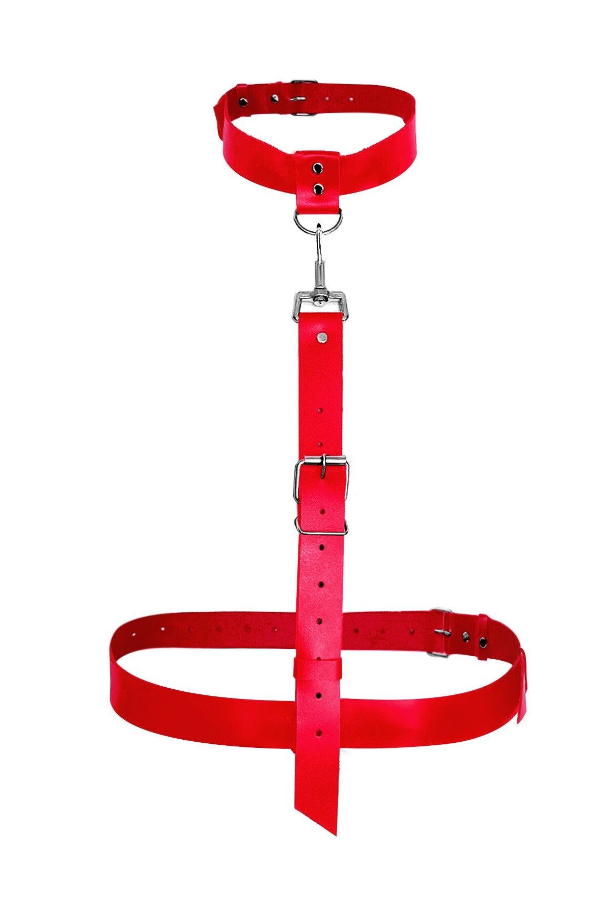 Кожаная портупея Heidi red