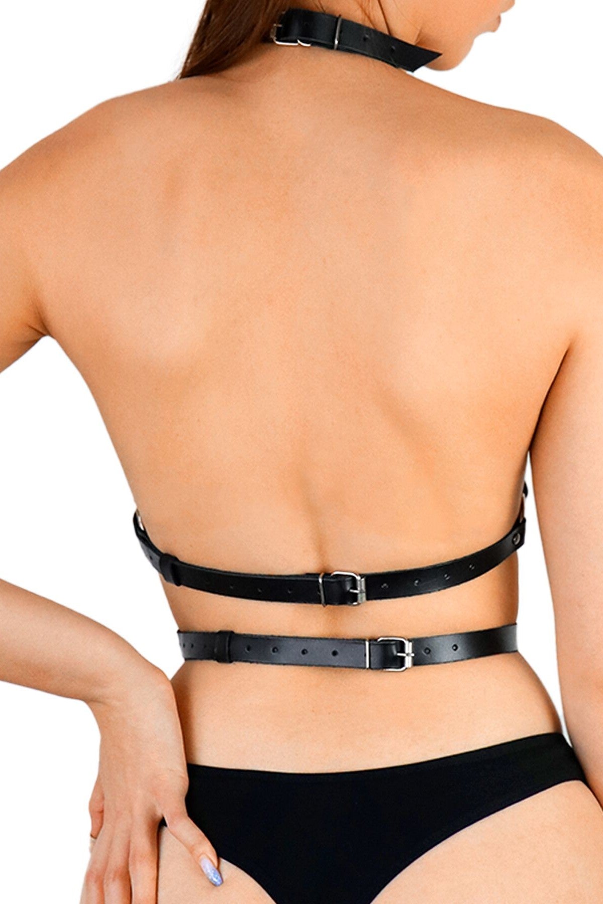 Кожаная портупея Mirra black