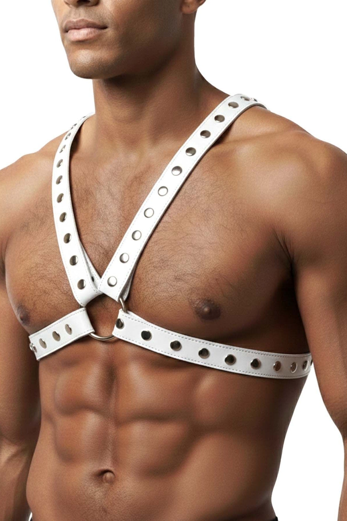 Портупея чоловіча з екошкіри Spartacus white Art of Sex