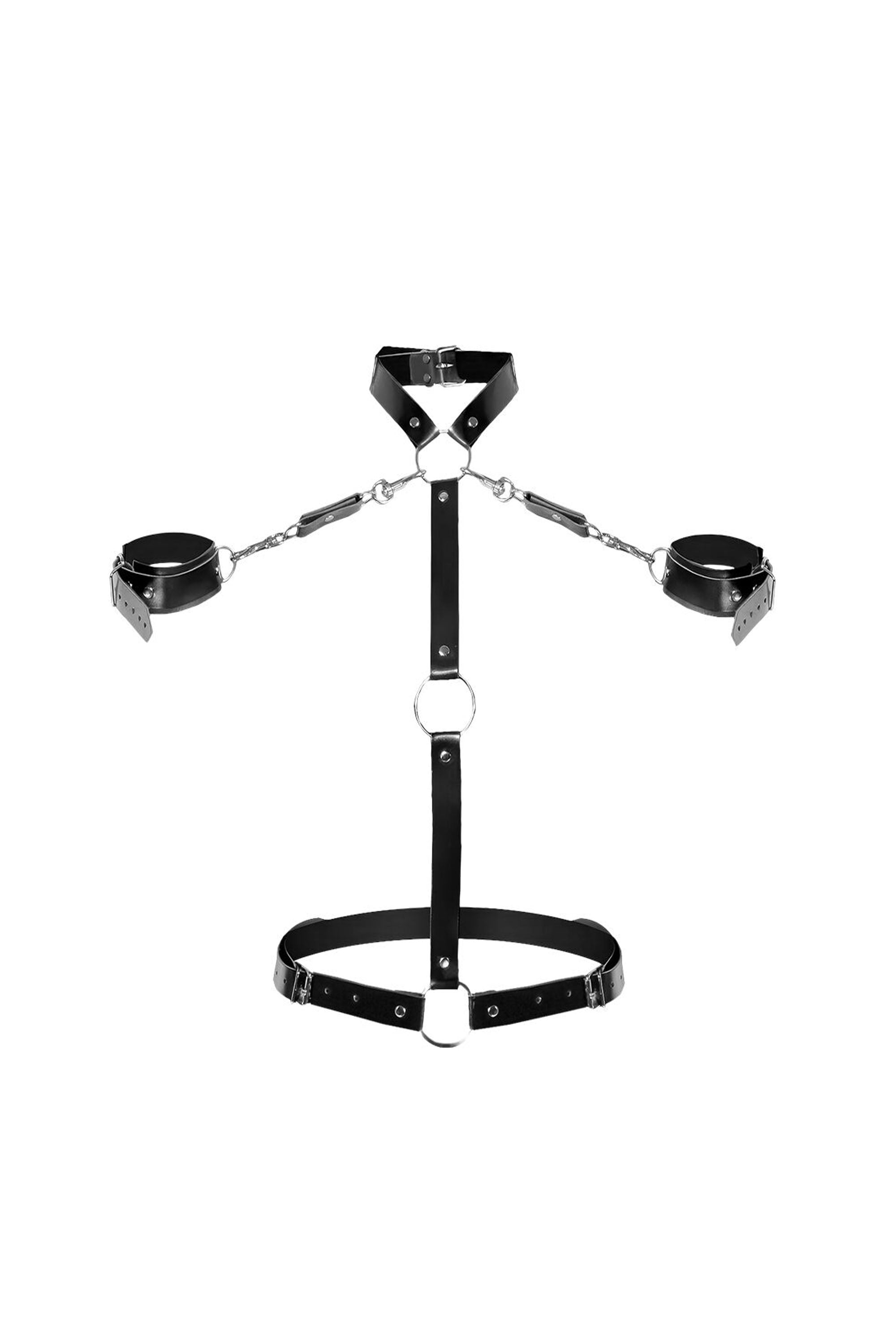 Портупея с наручниками Ursula black