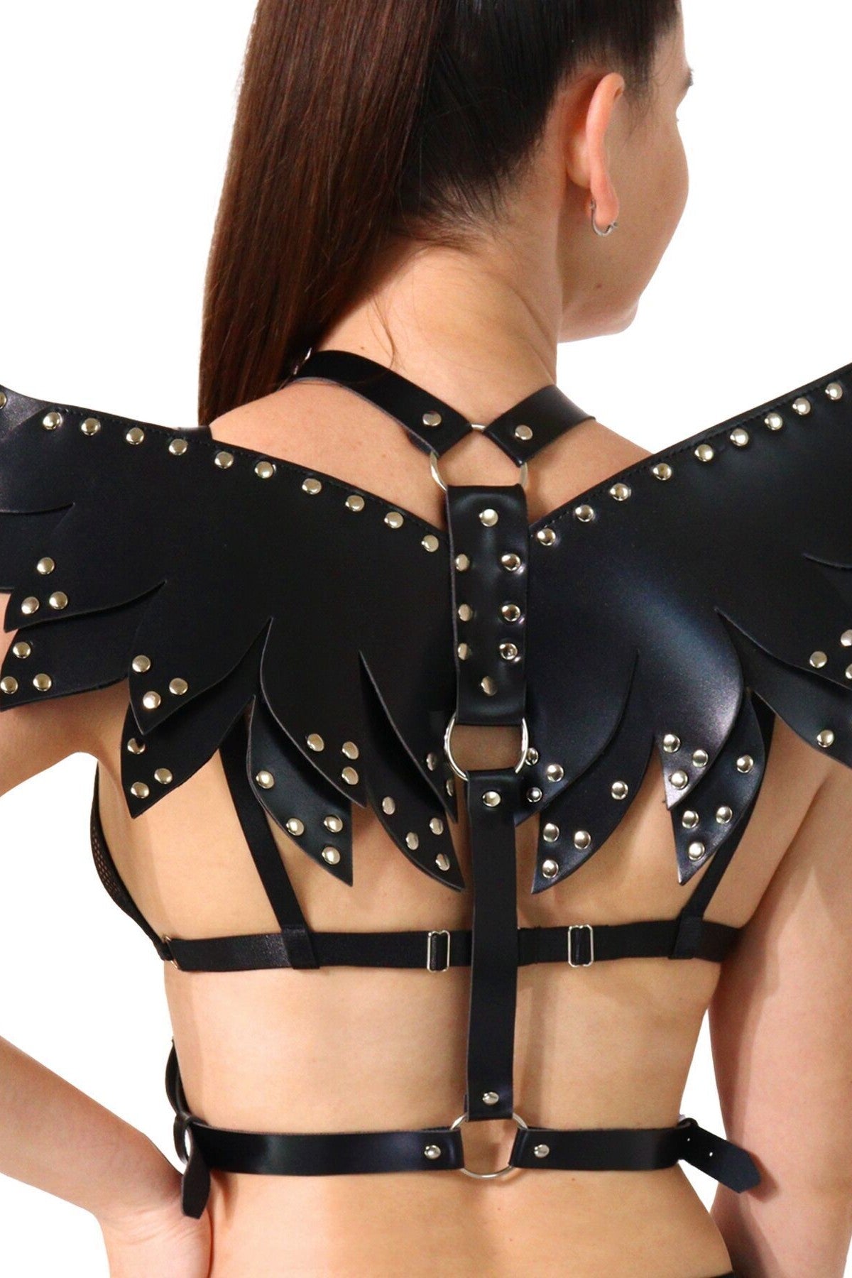 Портупея с крыльями Wings black