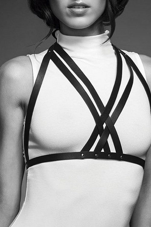Портупея на грудь Halter Bra Harness Black