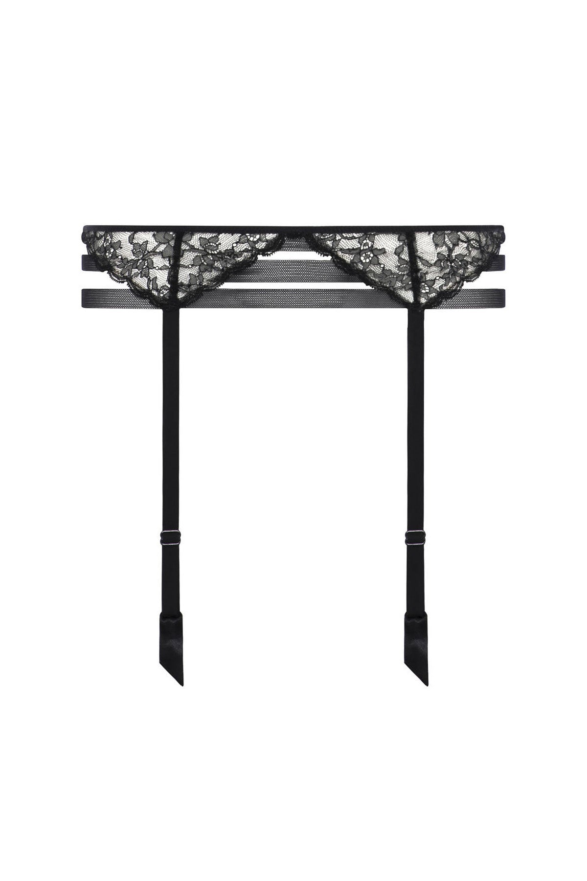 Пояс для чулок с кружевом 02E9 noir