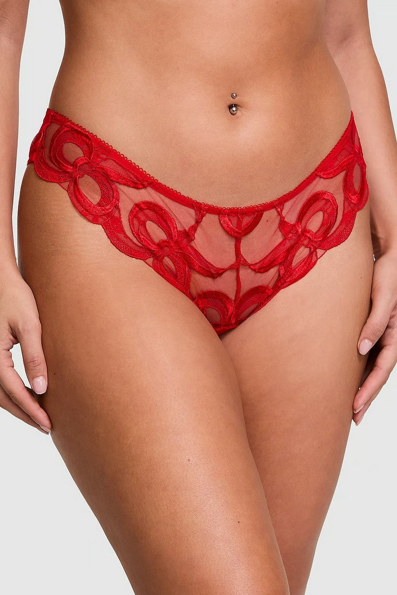 Пояс для чулок + трусики 392861546 red