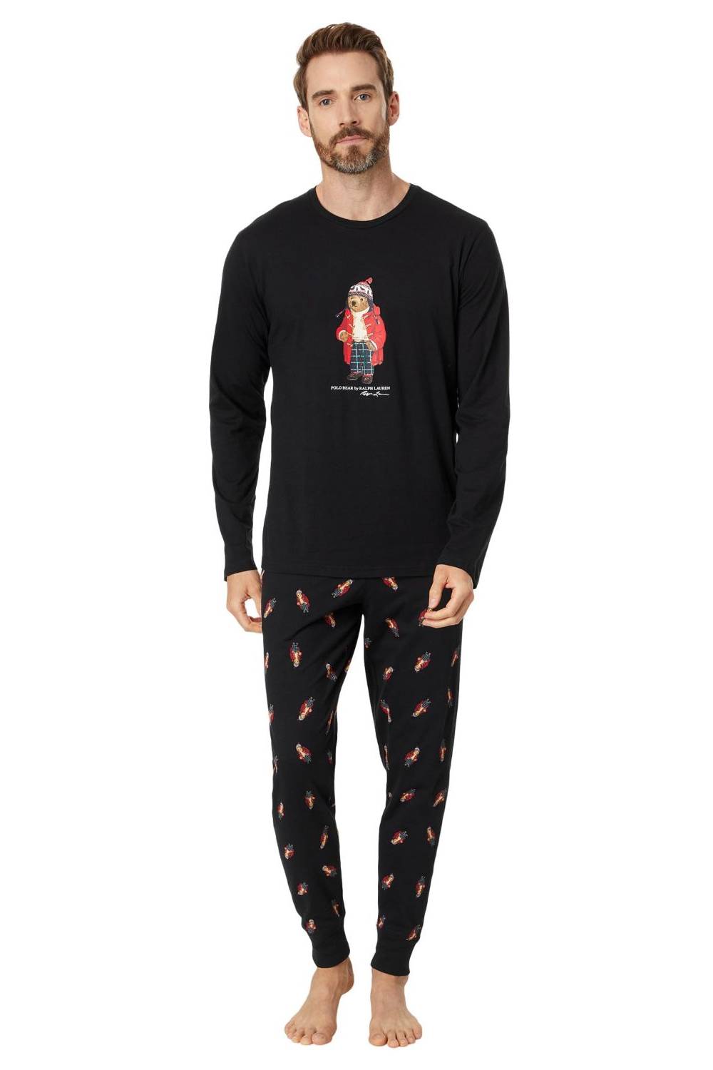 Мужская пижама с принтом 329631320 black