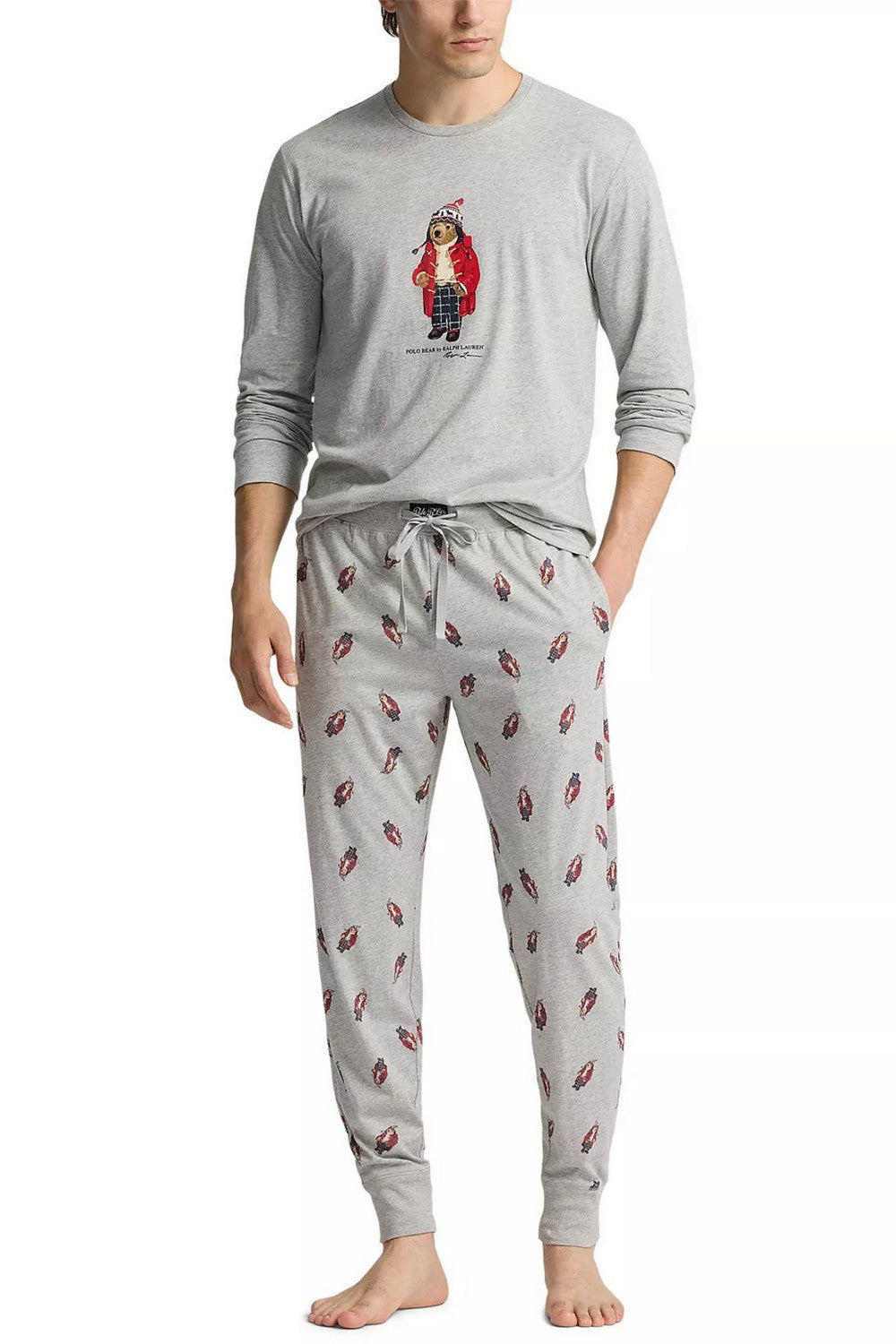 Мужская пижама с принтом 717897362 gray