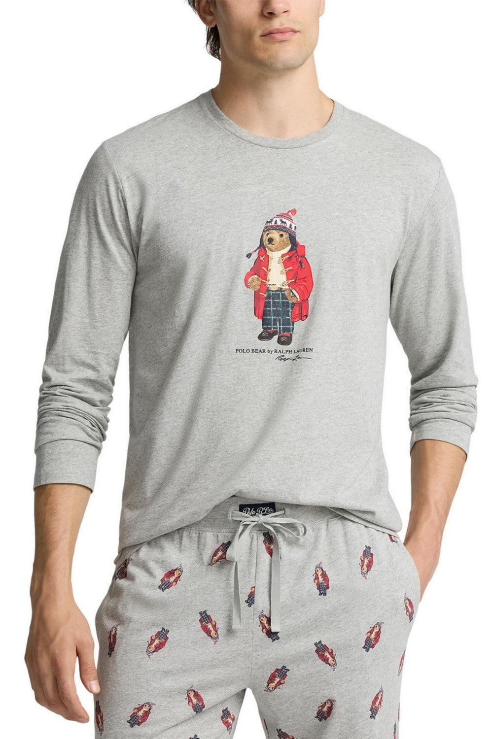 Мужская пижама с принтом 717897362 gray