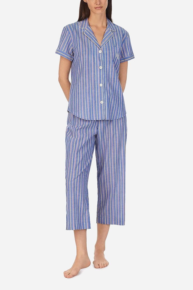 Пижама в полоску 782327376 blue