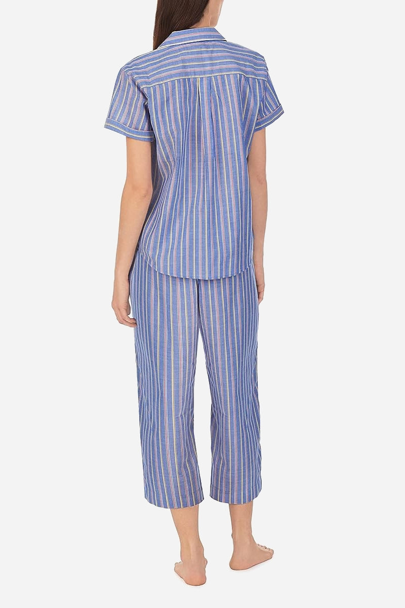 Пижама в полоску 782327376 blue