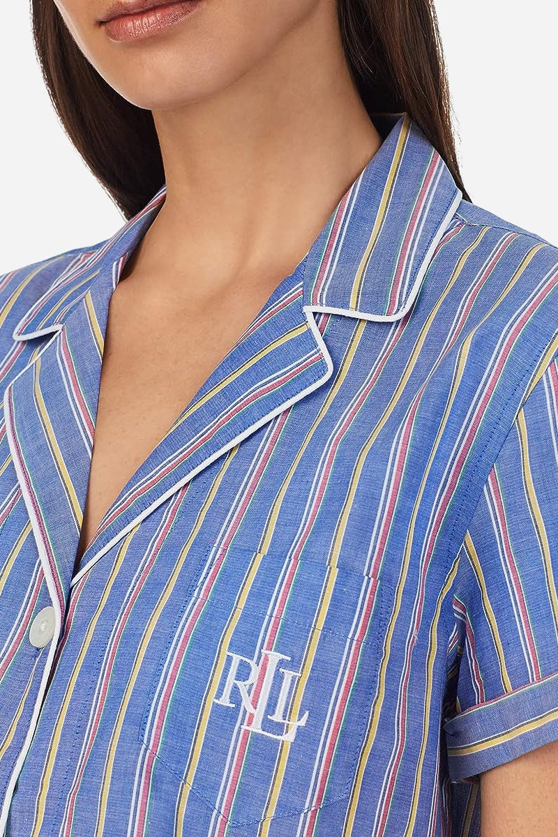 Пижама в полоску 782327376 blue