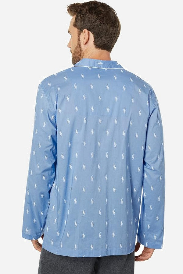 Мужская пижамная рубашка 833027605 blue