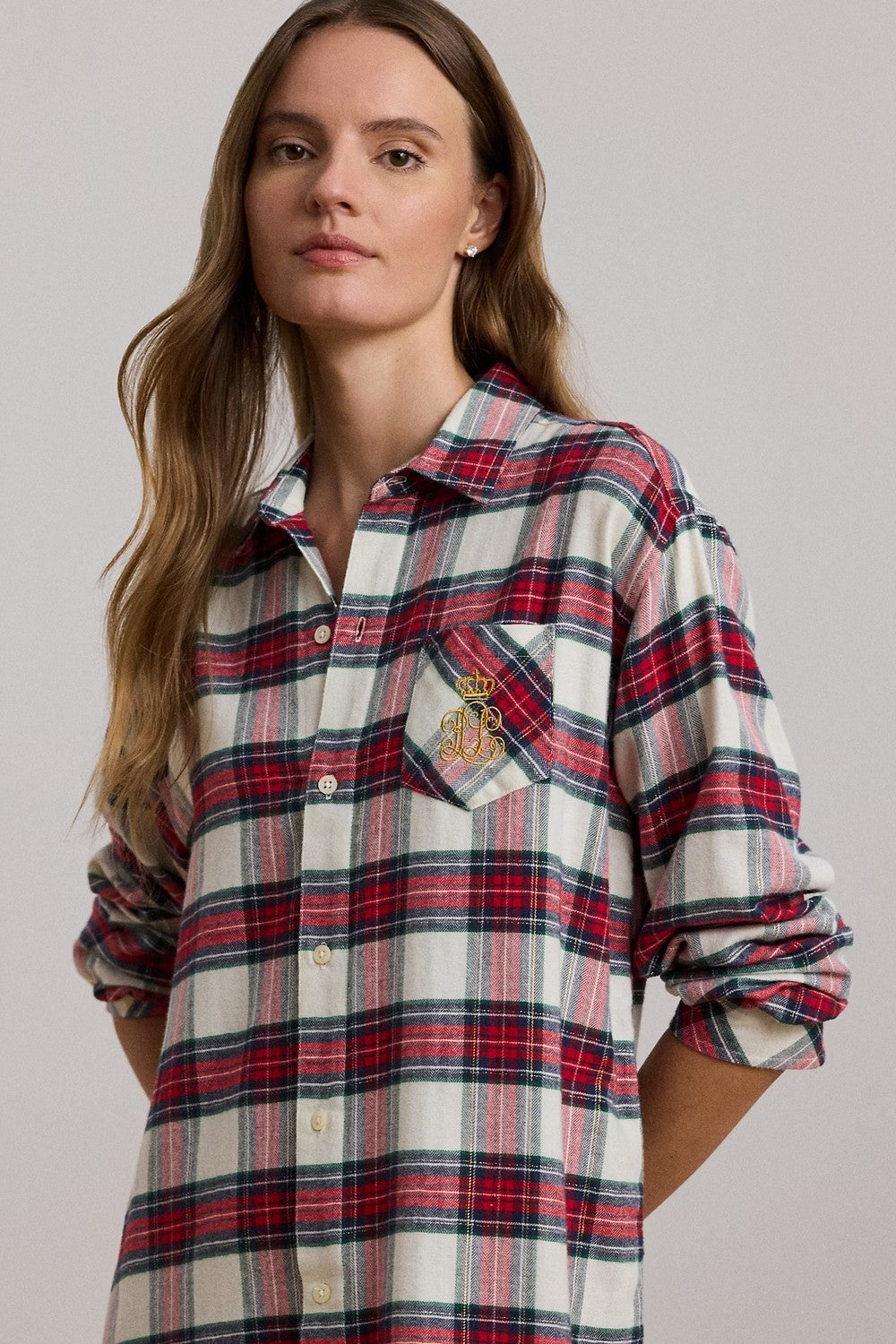 Нічна сорочка на ґудзиках 837755395 red/milk