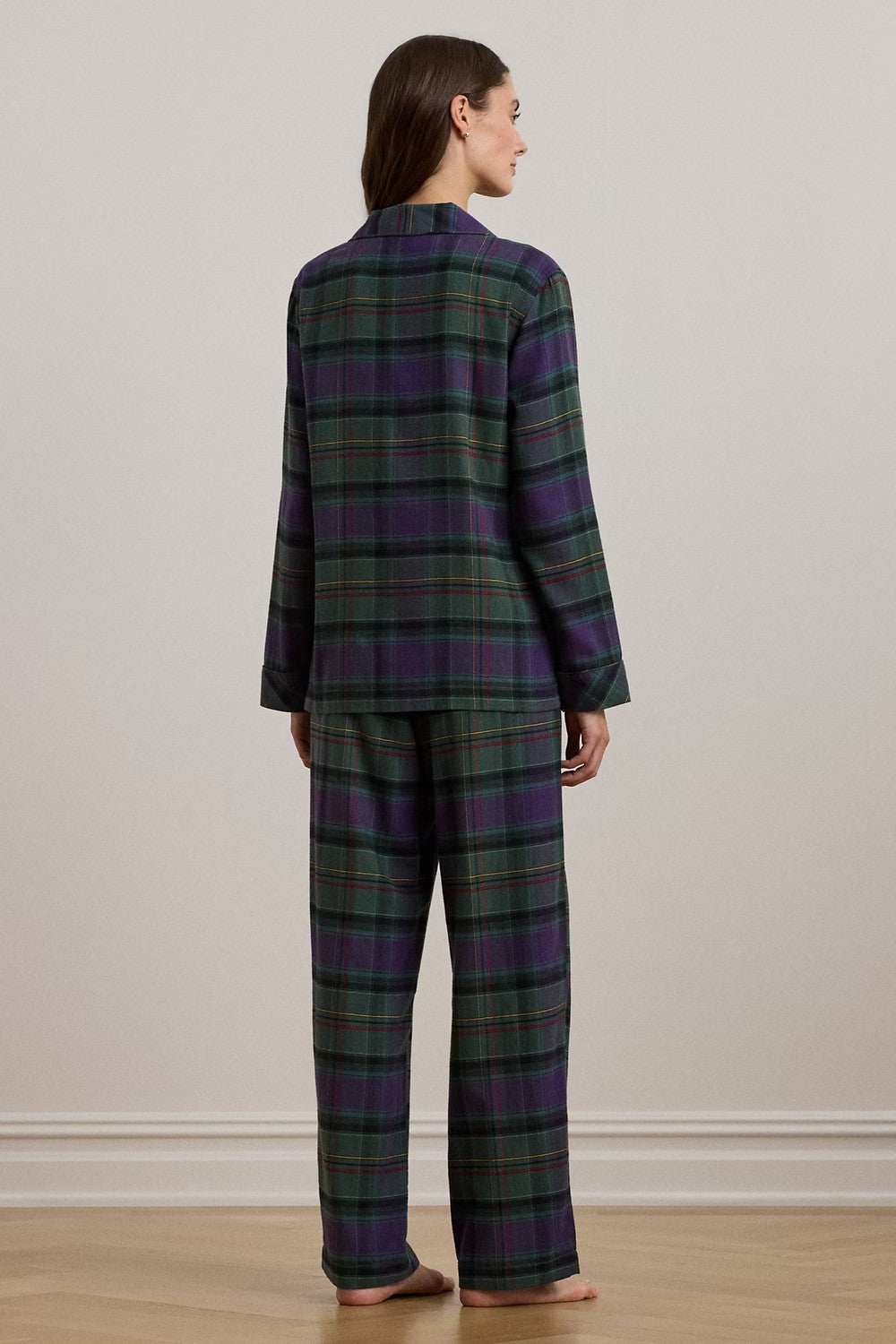 Хлопковая пижама с брюками 882194600 green