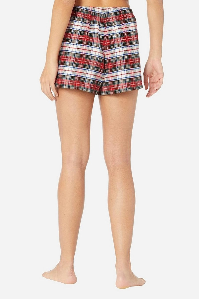 Фланелевая пижама на пуговицах 960834739 red