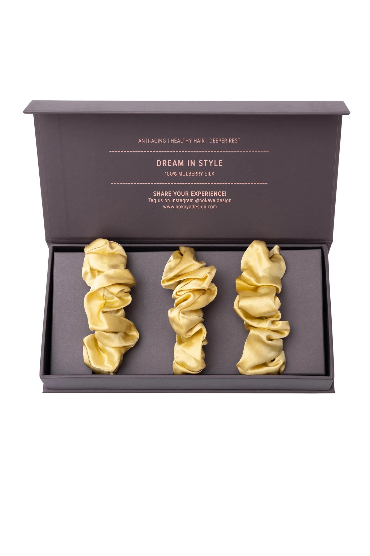 Набор шелковых резинок 250000-57 (3 шт.) panna cotta