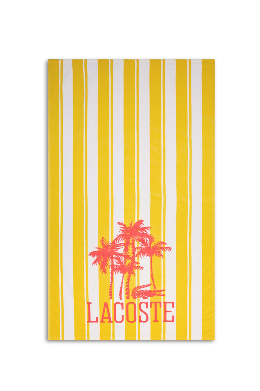 Пляжний рушник 285957916 yellow Lacoste