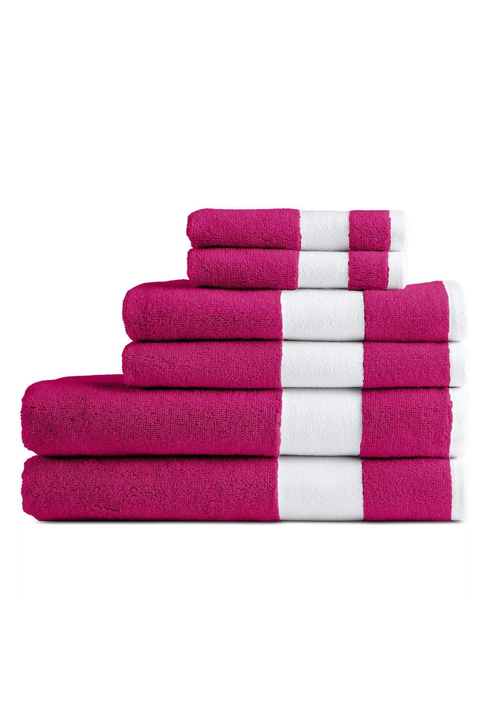 Комплект полотенец 473887326 (6 шт.) pink