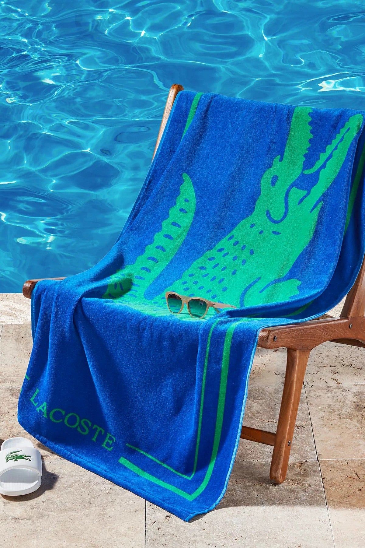 Пляжний рушник 592564359 blue/green Lacoste