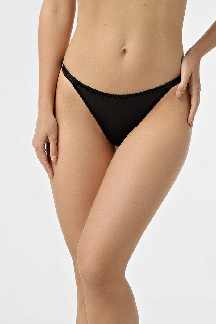 Трусики стринг из микросетки IM-2127 black