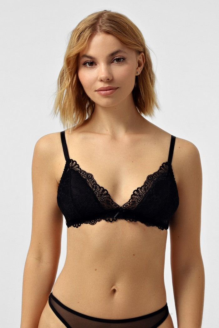 Кружевной бралет без косточек SIM-1600 black