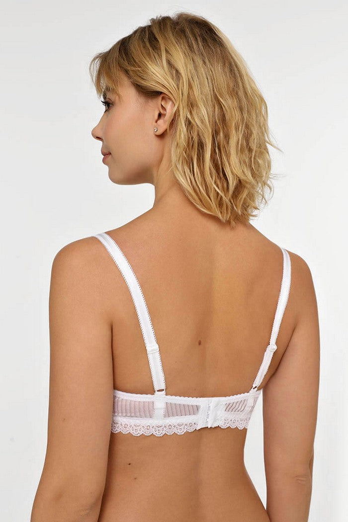 М'який бюстгальтер з мережива VNL-1301 vanilla