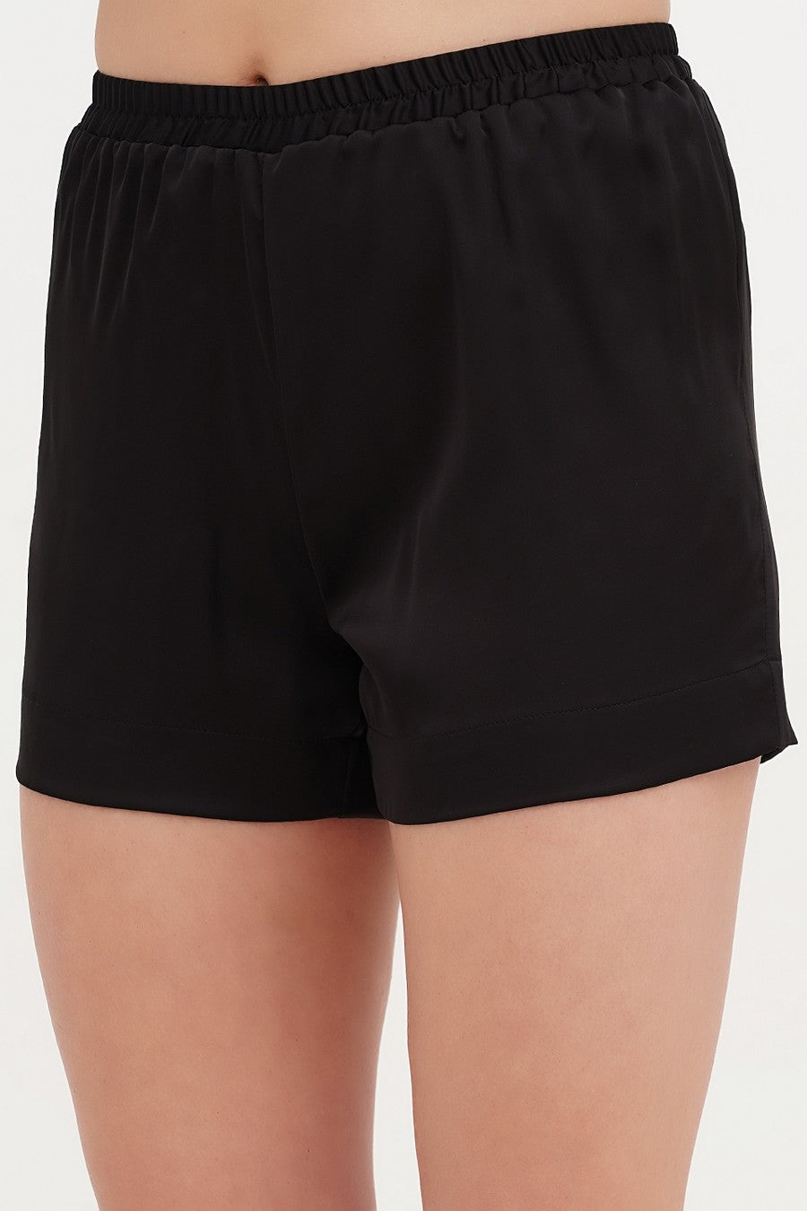 Пижамные шорты из атласа Zara black