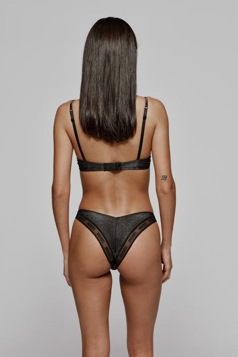 Трусики бразилиана с люрексом 3500256 Carreras black