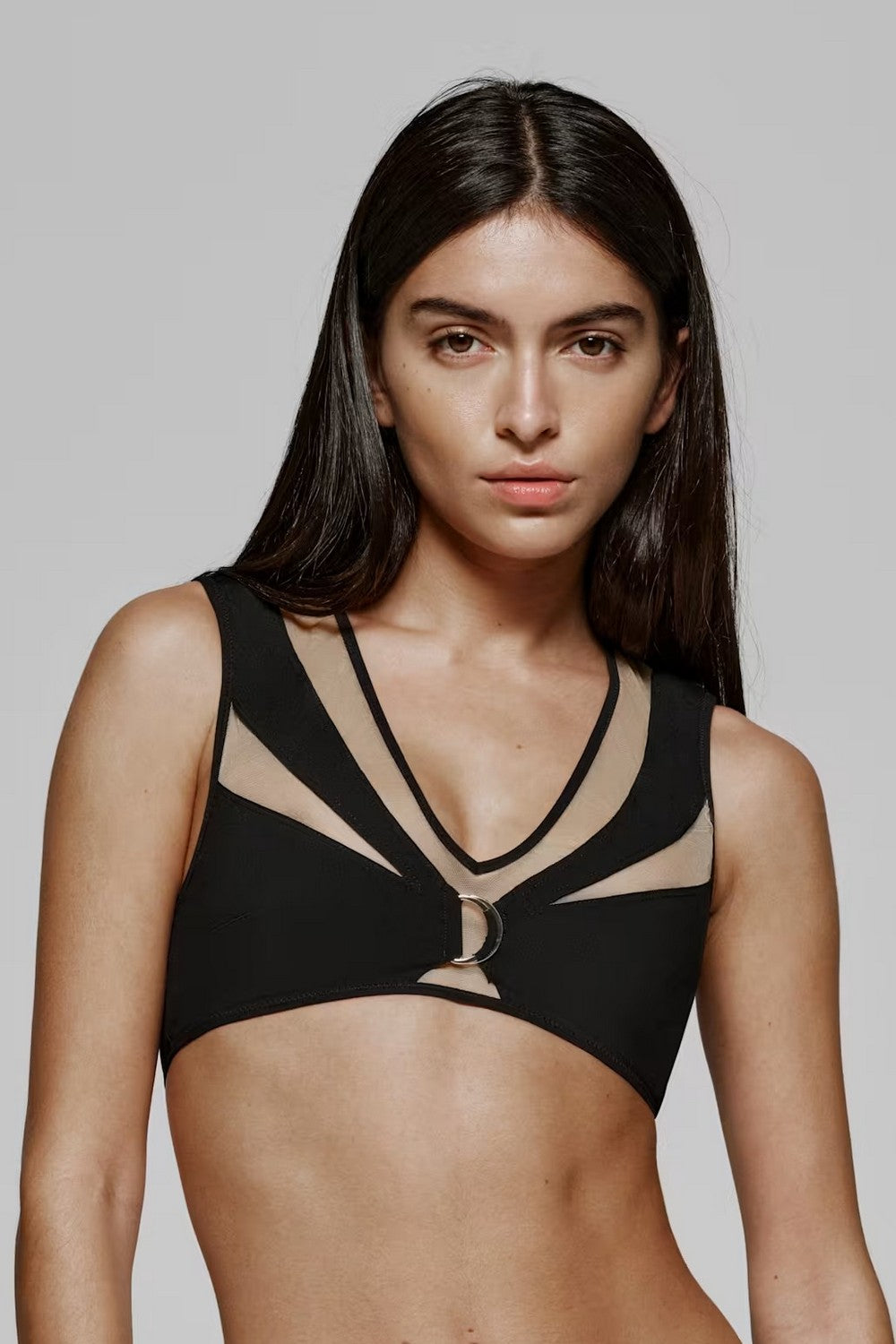 Бра-топ с микросеткой 3500380 Avit black