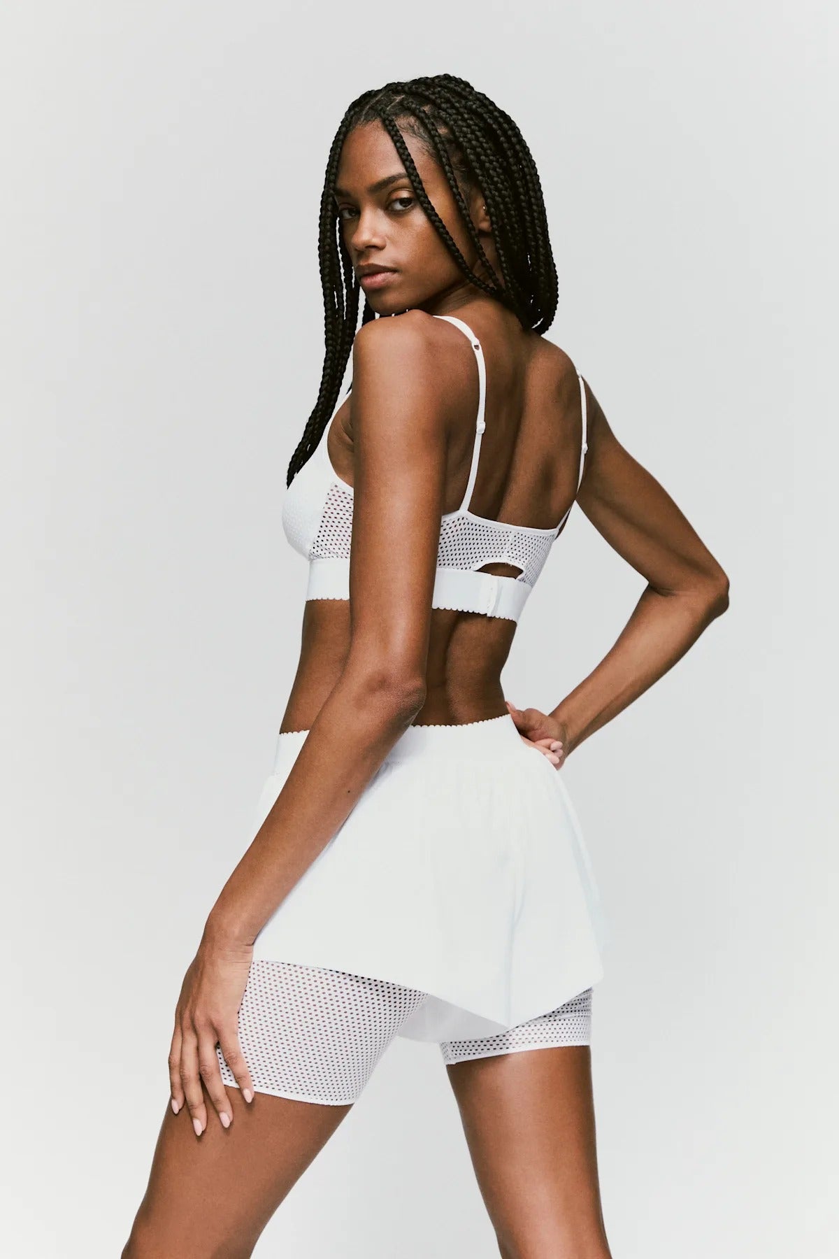 Шорты с сеткой 3501081 Payne white