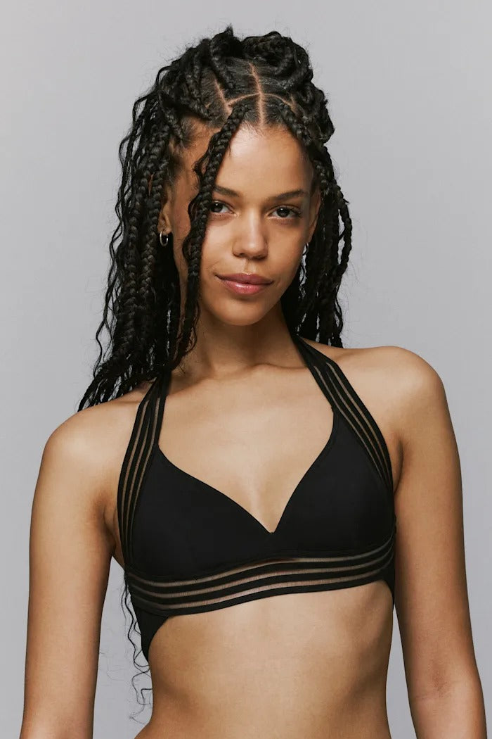 Купальный бюстгальтер халтер 3600219 Miss black