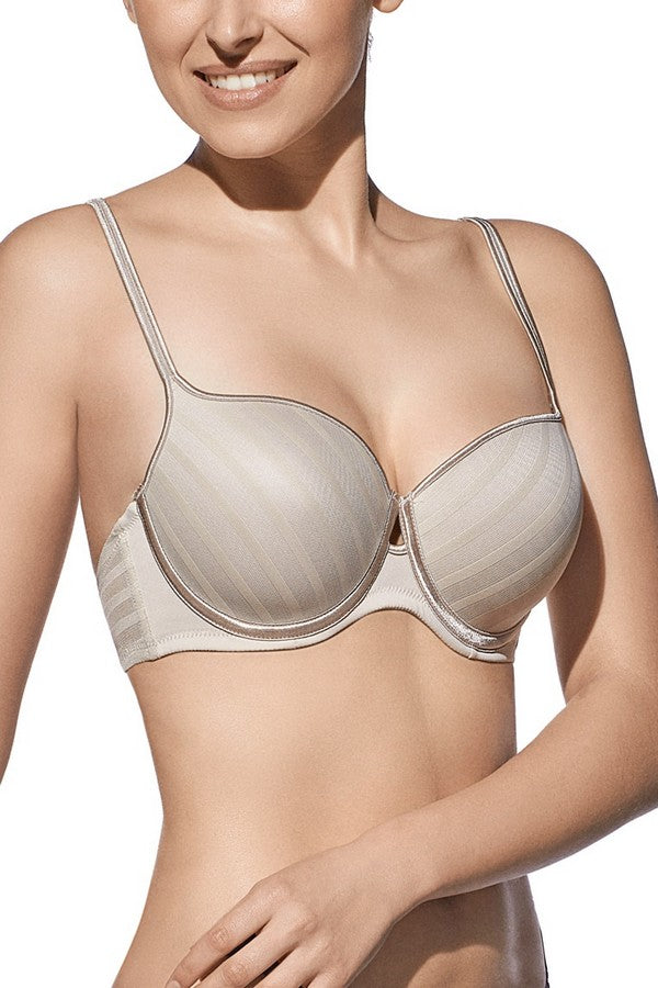 Щільний бюстгальтер балконет Julia beige