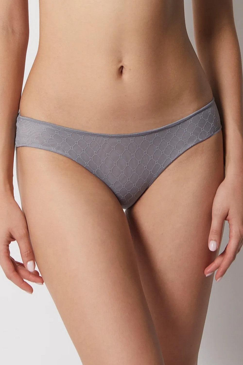 Трусики слип из микросетки Katia 3133/LBI gray