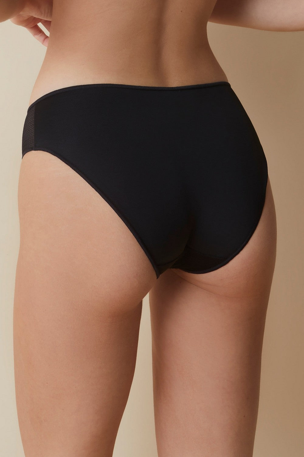 Трусики сліп із мереживом Lara 3117/LMD black Selene