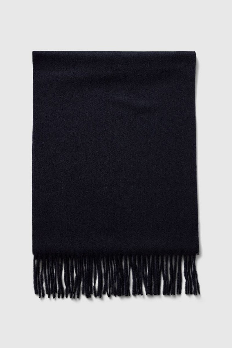 Шарф з бахромою 640192402 blue